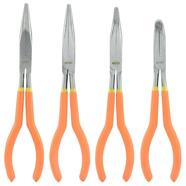 4pc INDUSTRIAL 11" EXTRA LONG NEEDLE NOSE PLIER NEIKO 4pc INDUSTRIAL 11" EXTRA LONG NEEDLE NOSE PLIER NEIKO